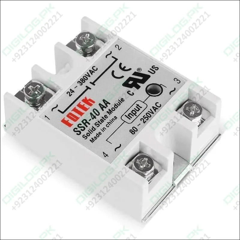 Fotek Module Ssr-40aa Ac Activation Ac-ac Control Signal
