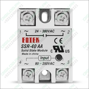 Fotek Module Ssr-40aa Ac Activation Ac-ac Control Signal