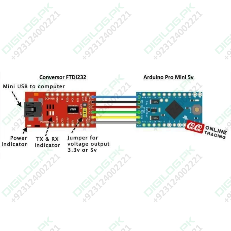 Ft232rl 3.3v 5.5v Ftdi Usb To Ttl Serial Adapter Module