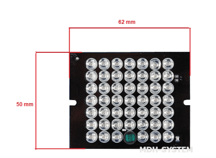 Invisible 940 Nm Infrared Reflector With 48 Diodes For