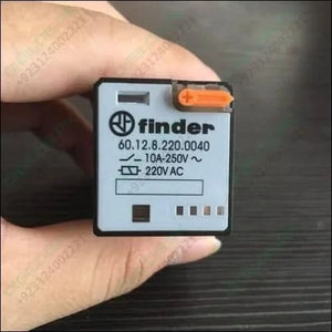 Finder Relay 220vac 60.12 With 8pin Rail-mount Socket Base