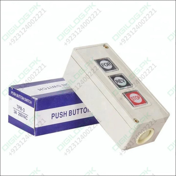 Forward Reverse Stop Momentary Push Button Switch TPB3 in Pakistan