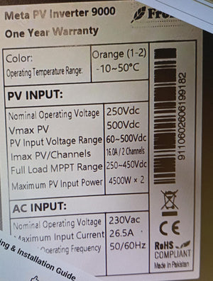 Fronus PV Inverter META 6KW PV9000 inverterzone solar wifi dongle-Real Time Solar Monitoring