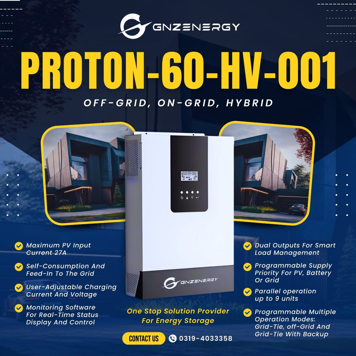 G-Power 6kw Proton 60 hv 001 Solar WiFi Dongle - Real-Time Solar Monitoring