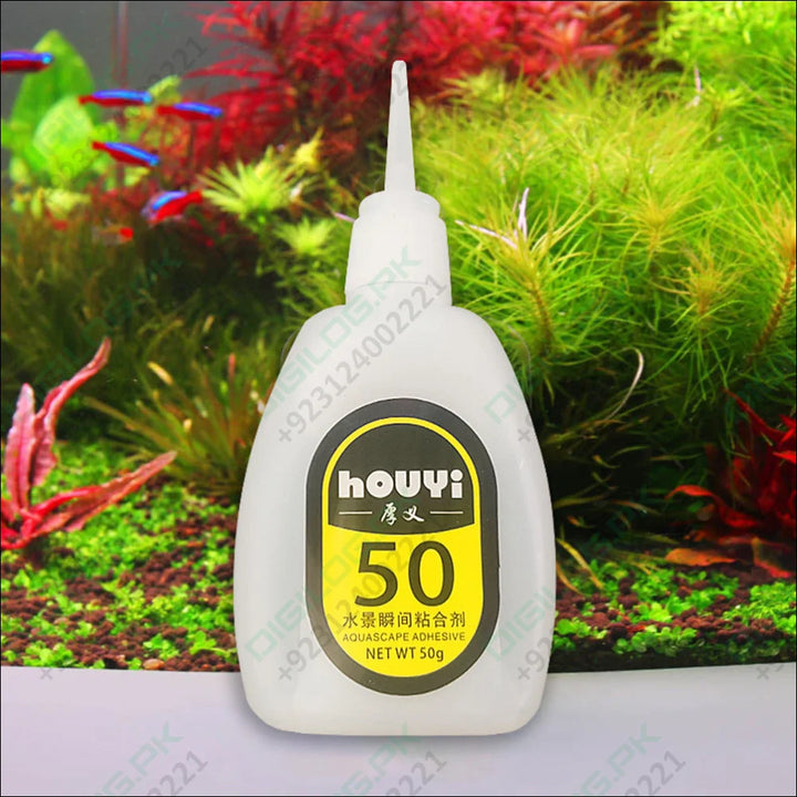 GR 50g Fast-drying Glue Strong Adhesive Safe Non-toxic Glue Aquarium Landscape Supplies