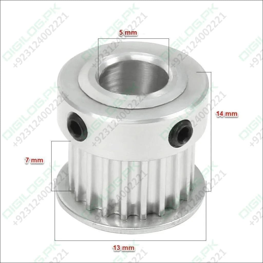 Gt2 Pulley 16 Teeth Bore 5mm Timing Gear Alumium For Belt