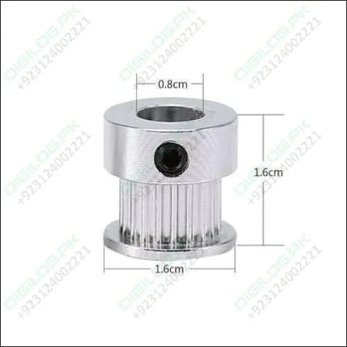 Gt2 Pulley 20 Teeth 8mm Bore Timing Gear Aluminum Alloy