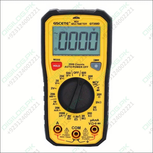 GT350D Professional Digital Multimeter In Pakistan