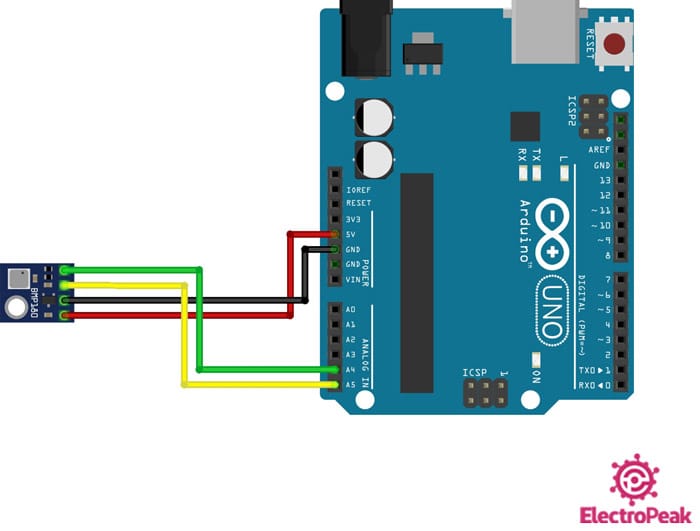 Interfacing BMP180 Digital Barometric Pressure Sensor with Arduino