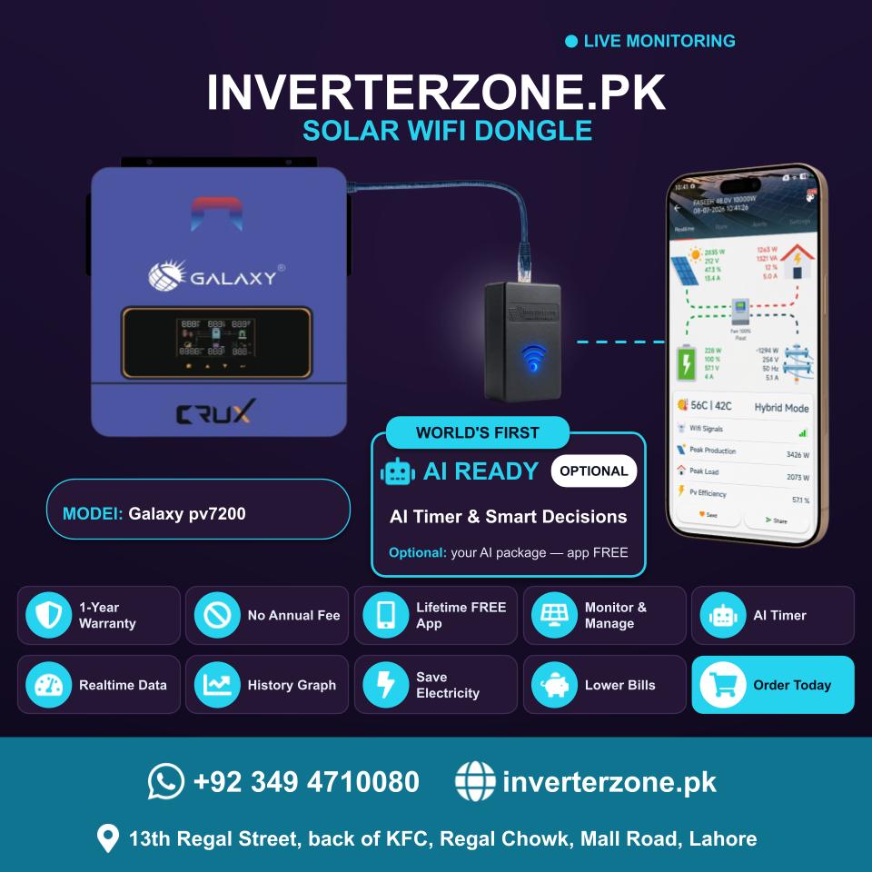 Galaxy pv7200 Solar WiFi Dongle - Real-Time Solar Monitoring