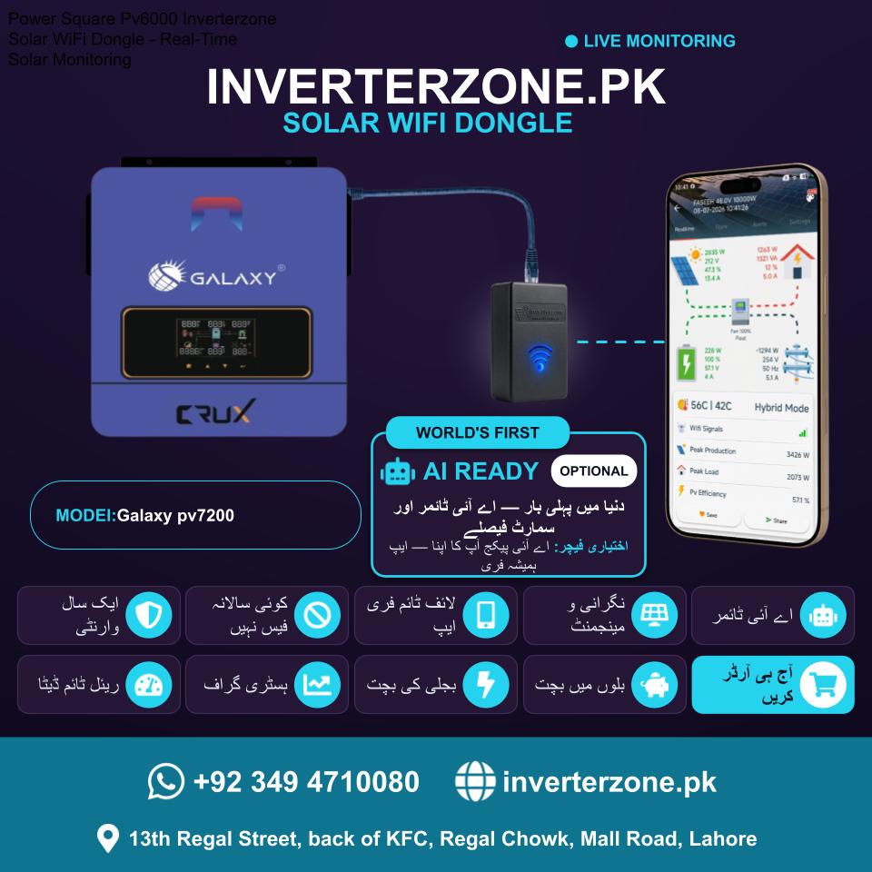 Galaxy pv7200 Solar WiFi Dongle - Real-Time Solar Monitoring