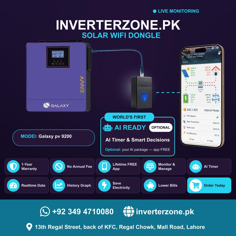 Galaxy pv 9200 Solar WiFi Dongle - Real-Time Solar Monitoring
