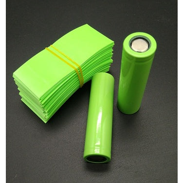 1 Piece Green Color 18650 Battery Sleeve PVC Heat Shrink Tubing Shrink Wrap Length 72mm Flat Width 29.5mm