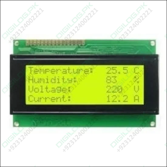 2004a Lcd 20x4 Character Green Backlight