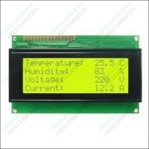 2004a Lcd 20x4 Character Green Backlight