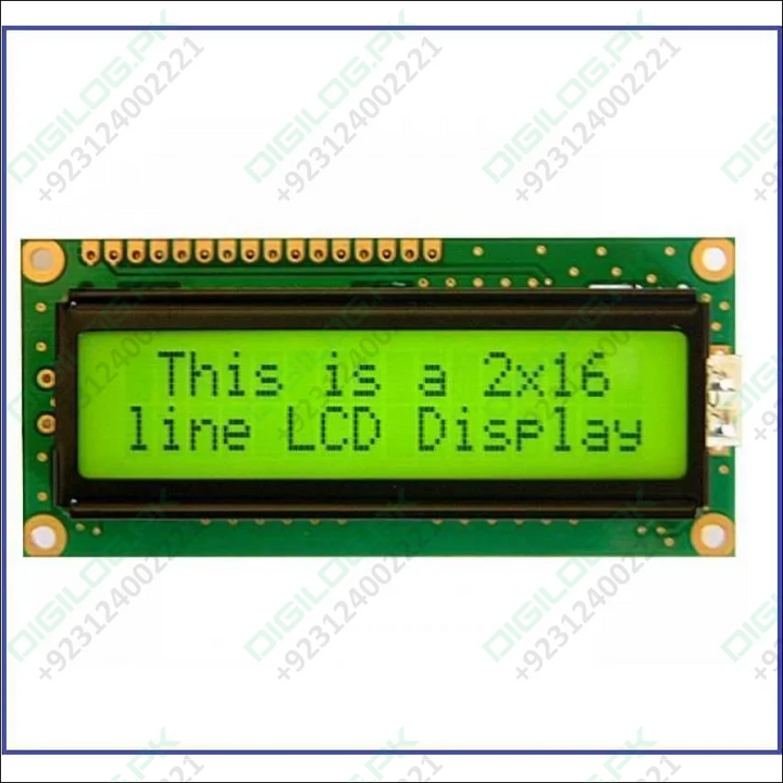 Green Color 1602 Character Lcd Display 16x2