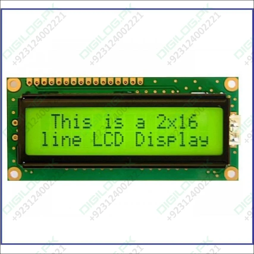 Green Color 1602 Character Lcd Display 16x2