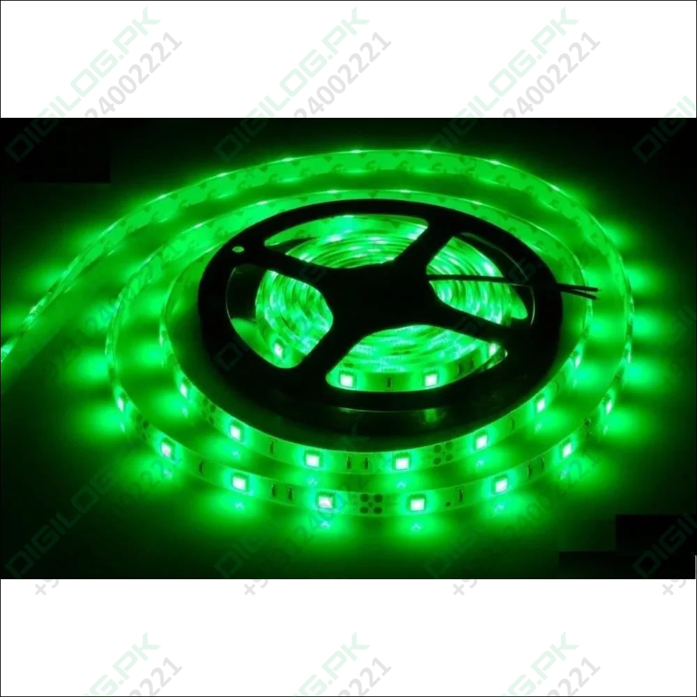 Green Color 5V DC Strip Light Rolls 5 Meter Each