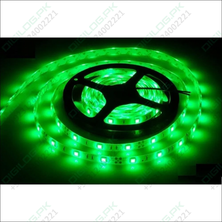 Green Color 5V DC Strip Light Rolls 5 Meter Each