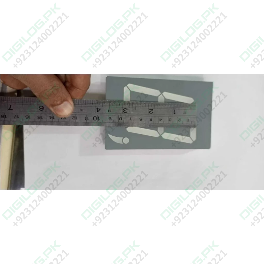 Green color 7 segment