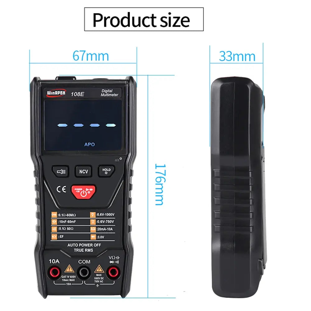 Winapex 108e 6000 Counts True Rms Digital Multimeter