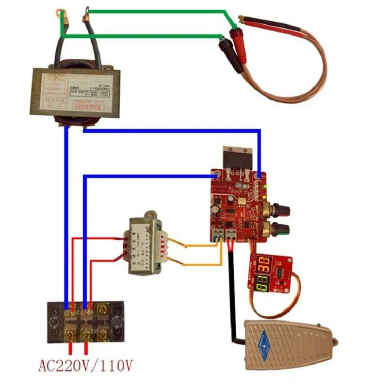 100a Spot Welding Machine Time Current Controller Control