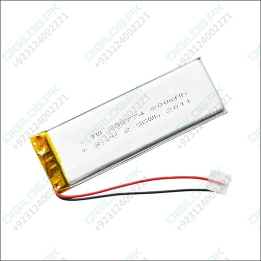 3.7v 800mah Battery Rechargeable Lithium Polymer Ion