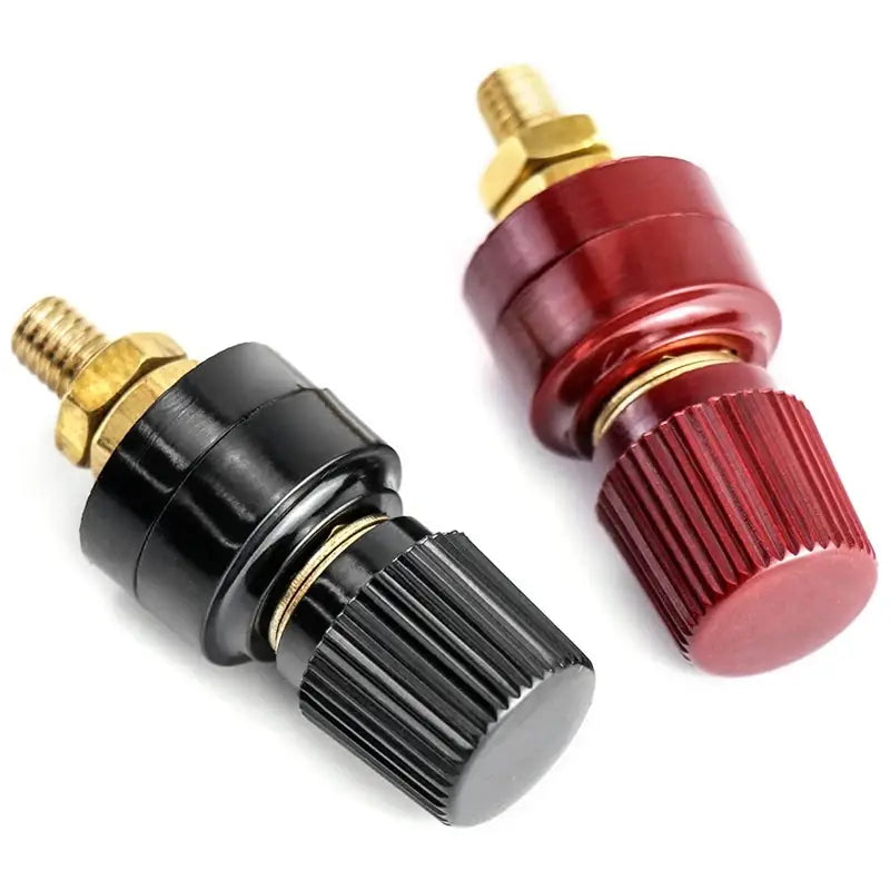 thumbnail interactive-video image 1 of 1 Pair Unbranded Remote Battery Power Junction Post Connectors – Black Terminal Tools 1 of 4