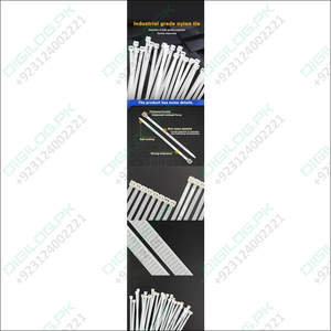 100 Pcs Nylon 200mm Cable Tie