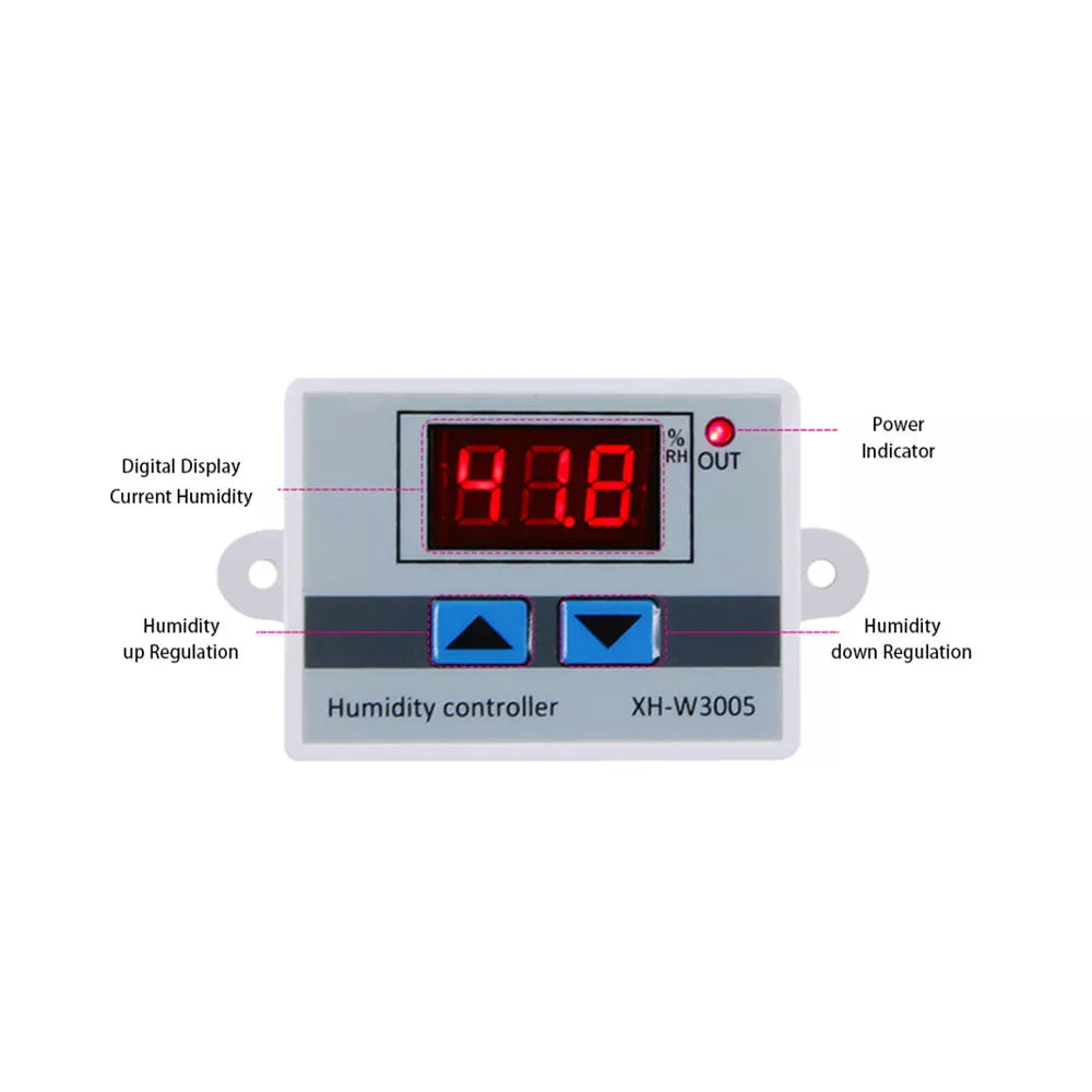 Digital Humidity Controller Xh-w3005 Adjustable 220v 10a