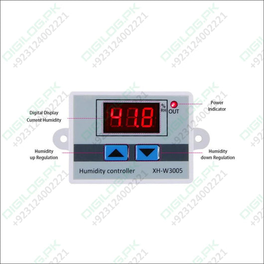 Digital Humidity Controller Xh - w3005 Adjustable 220v 10a