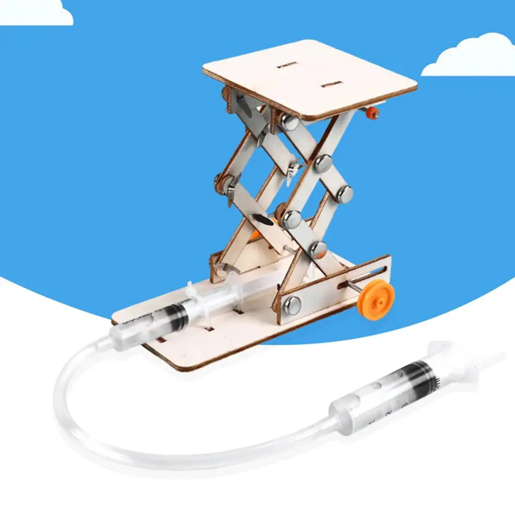Kids Diy Hydraulic Lift Table Model Scientific Experiment
