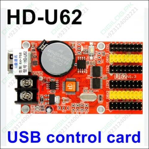 Hd U62 Led Control Card With Usb Port