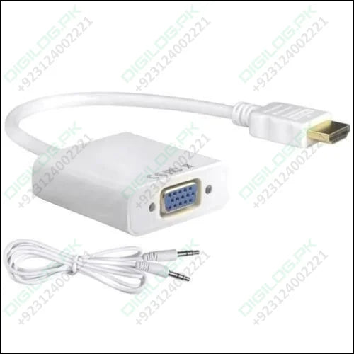 Hdmi To Vga Female Adapter Converter With Audio Support