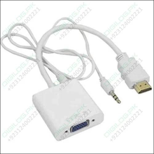 Hdmi To Vga Female Adapter Converter With Audio Support