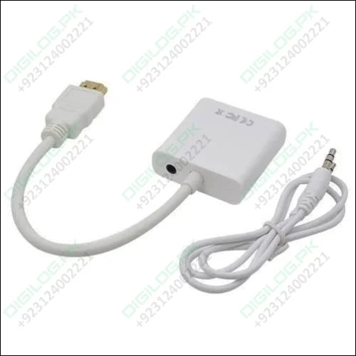 Hdmi To Vga Female Adapter Converter With Audio Support