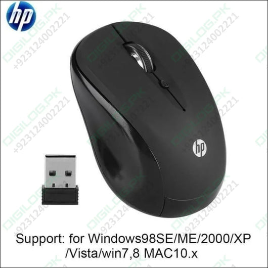 Hp 2.4ghz Optical Usb Wireless Mouse Fm510a Laptop Pc