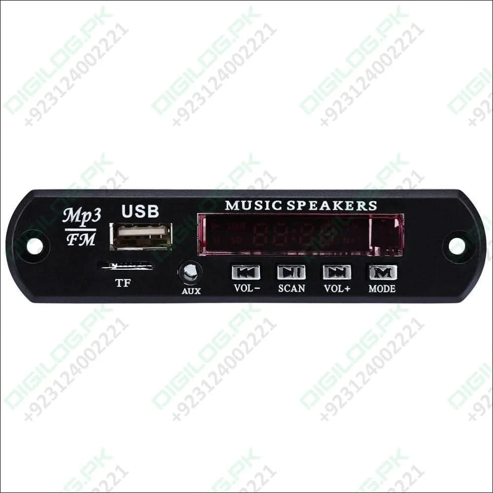 Mp3 Player Amplifier Panel Led 5v Audio Module Support Fm