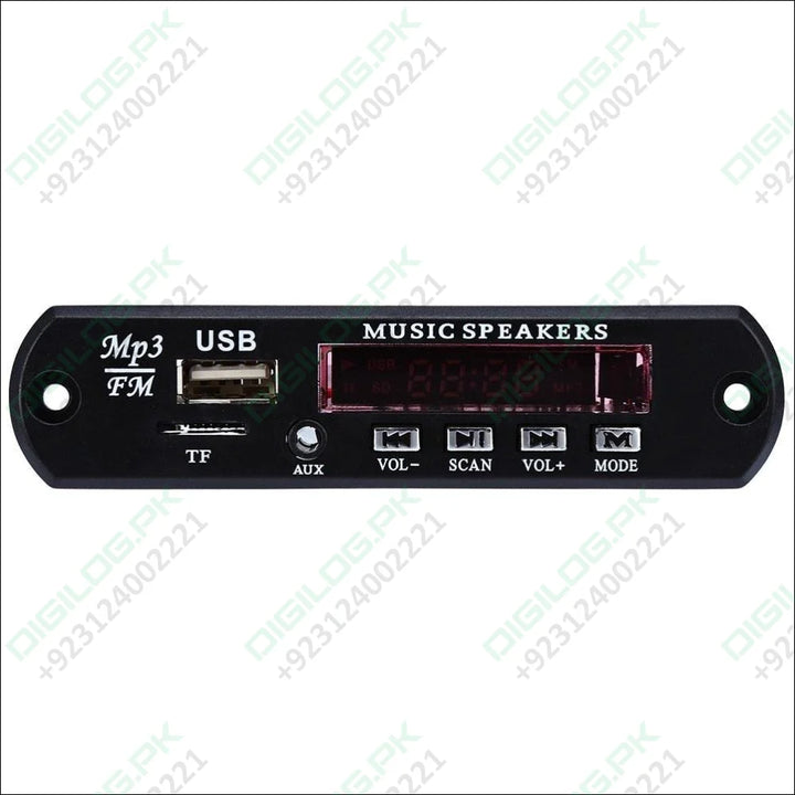 Mp3 Player Amplifier Panel Led 5v Audio Module Support Fm