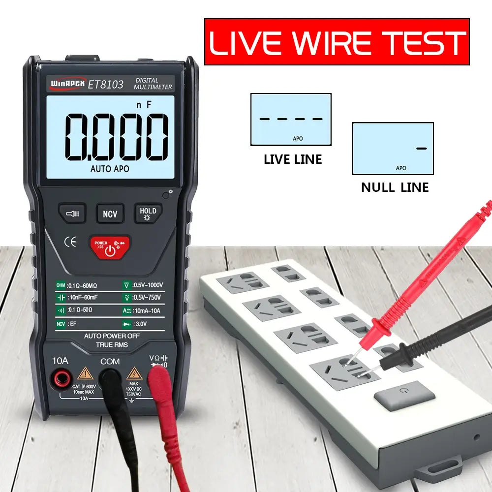 Winapex Et8103 Lcd Auto Measure Digital Multimeter 6000