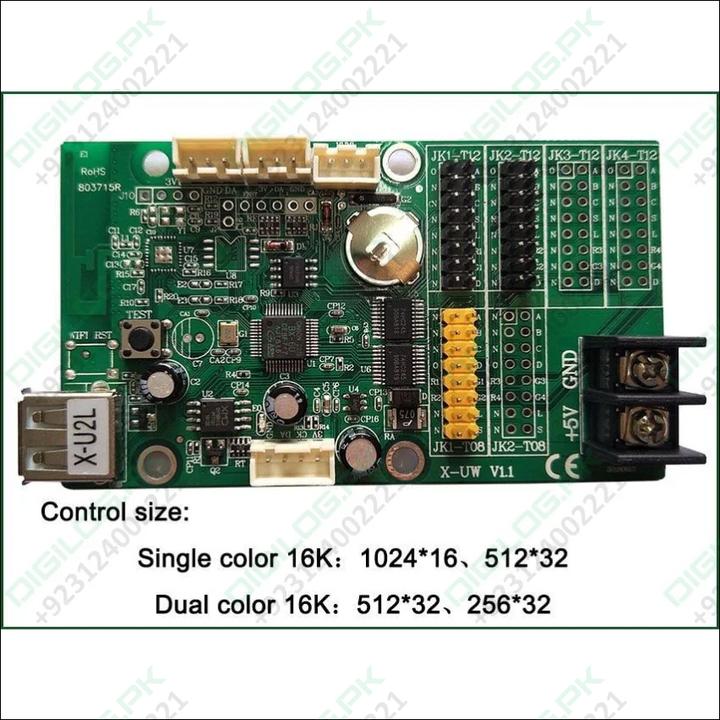 Bx-u2l P10 Led Signs Control Card Display Module Single &