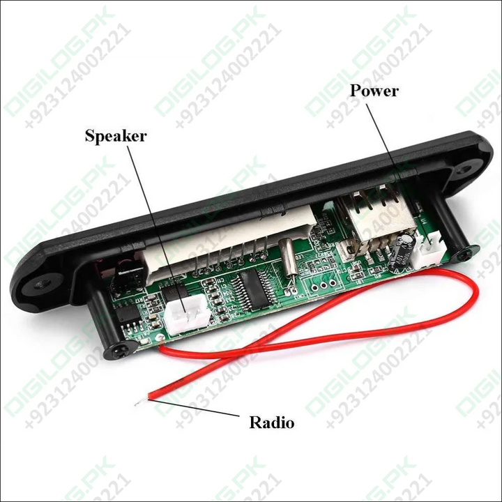 Mp3 Player Amplifier Panel Led 5v Audio Module Support Fm