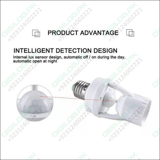 360 Degree Pir Induction Motion Sensor Blub Holder