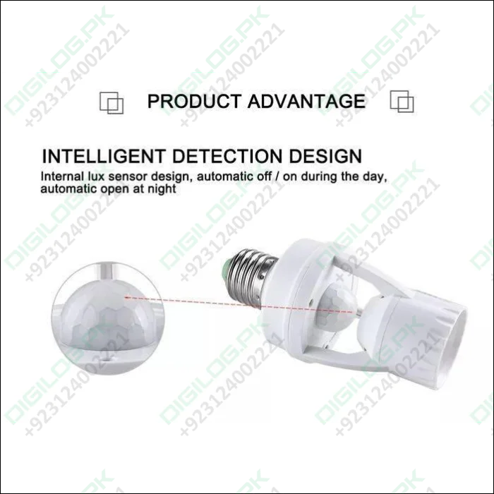 360 Degree Pir Induction Motion Sensor Blub Holder