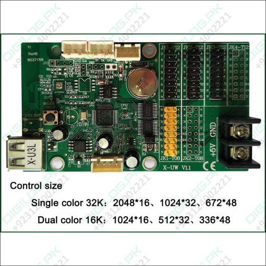 Bx-u2l P10 Led Signs Control Card Display Module Single &