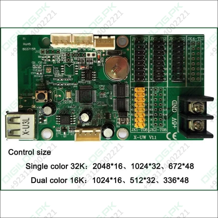 Bx-u2l P10 Led Signs Control Card Display Module Single &