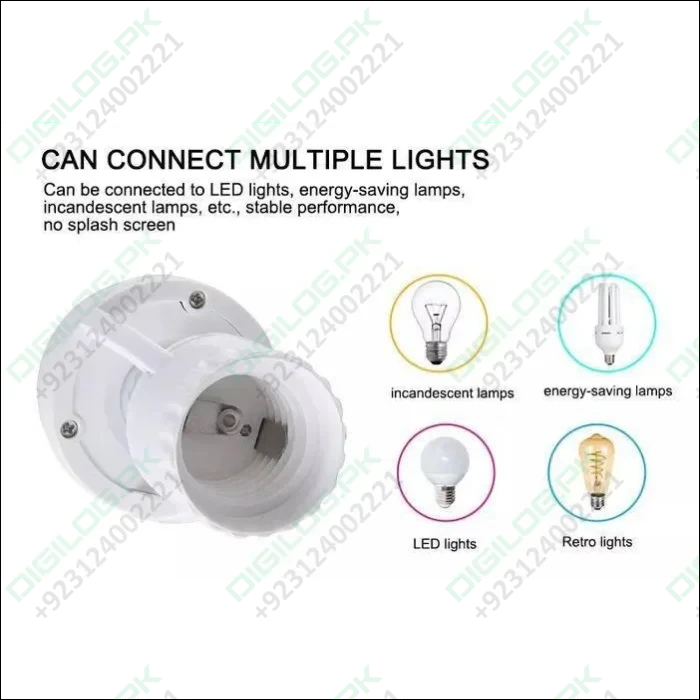 360 Degree Pir Induction Motion Sensor Blub Holder