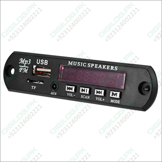 Mp3 Player Amplifier Panel Led 5v Audio Module Support Fm