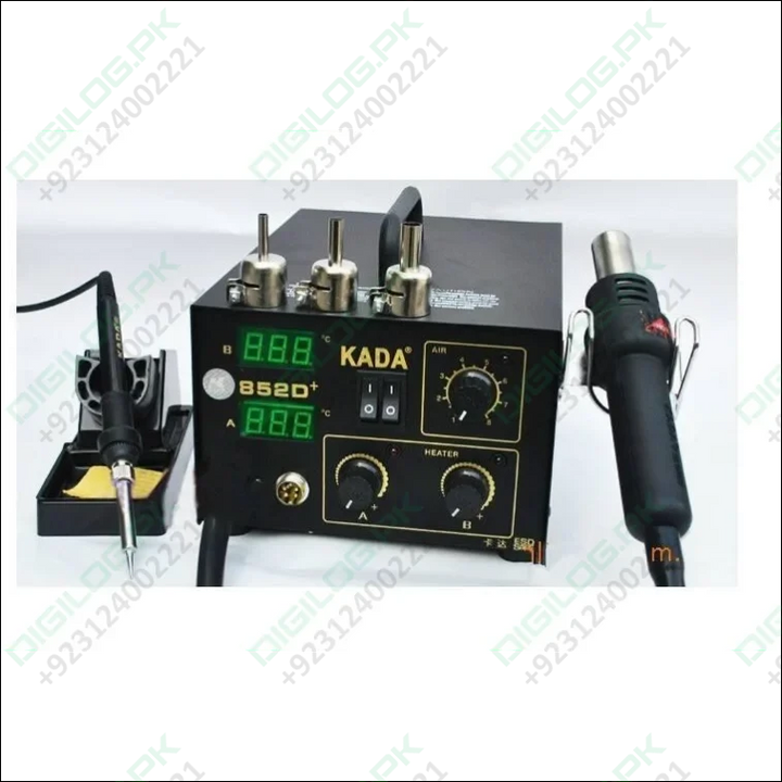 Digital Soldering Rework Station KADA 852D+ - Digilog.pk