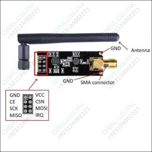 Hw-237 2.4ghz Nrf24l01 + pa + lna Sma Wireless Transceiver
